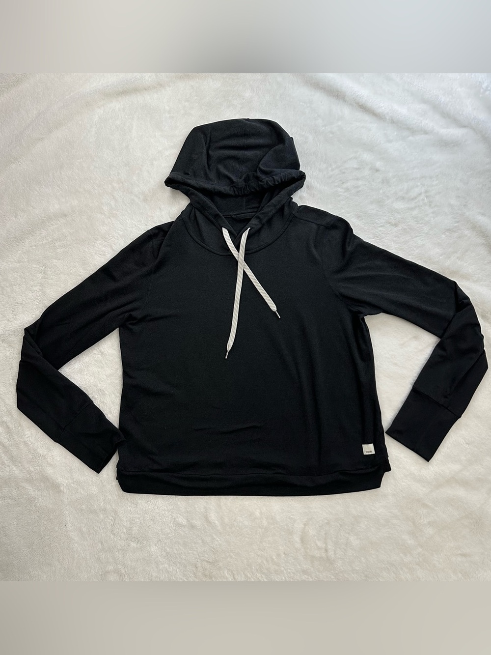 Vuori Halo Essential Hoodie Black Heather Size Medium VW226